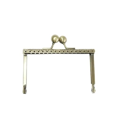 ZSREYFNB Taschenrahmen 10,5 cm Taschen-Geldbörsen-Rahmenverschluss, Hardware-Zubehör, Taschengriff-Rahmen, Bogen-Kuss-Verschluss TaschenbüGel(Bronze) von ZSREYFNB