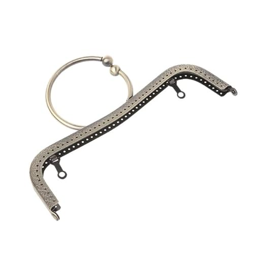ZSREYFNB Taschenrahmen 1pc Metall Quadratischen Rahmen for Nähen Handtasche Geldbörse Zubehör Münze Griff Tasche DIY Werkzeug Silber/Bronze TaschenbüGel(Bronze) von ZSREYFNB