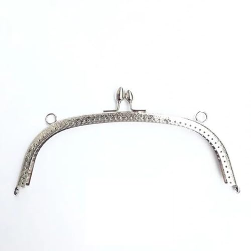 ZSREYFNB Taschenrahmen 8,5 cm 20 cm Metall Geldbörsen Rahmen Verschluss Verschluss Tasche Griff Bronze for Clutch Hardware Zubehör TaschenbüGel(Silver-20.5cm) von ZSREYFNB
