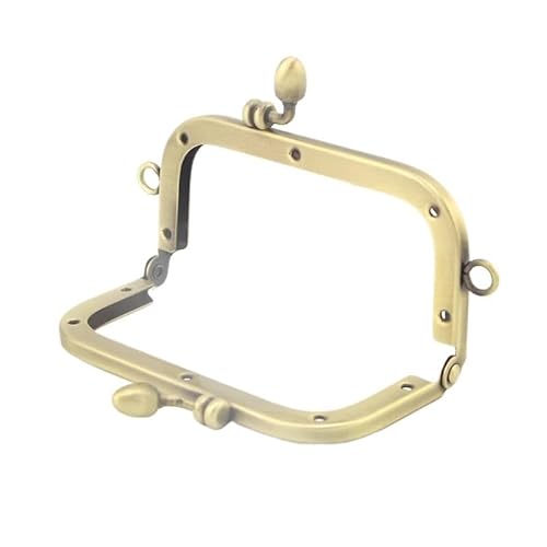 ZSREYFNB Taschenrahmen Glatte Oberfläche, kein Loch, Schraubenrahmen, 10/12,5/15/18/20 cm, DIY Kiss Lock Bag TaschenbüGel(12.5cm) von ZSREYFNB
