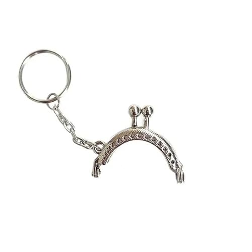 ZSREYFNB Taschenrahmen Metall-Geldbörsen-Rahmen, Kuss-Verschluss, Geldbörsen-Verschluss-Rahmen for die Herstellung von DIY-Handtaschen TaschenbüGel(Silver) von ZSREYFNB