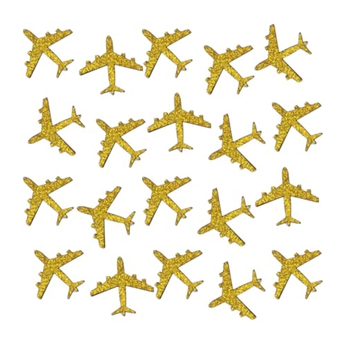Doppelseitiges Goldglitzer-Papier-Konfetti, Flugzeug, Reisepapier, Streutisch-Konfetti für Kindergeburtstag, Party, Babyparty, Flugzeug, Reisen, Themenparty-Dekoration, 100 Stück Doppelseitiges Goldglitzer-Papier-Konfetti, Flugzeug, Reisepapier, Streutisch-Konfetti für Kindergeburtstag, Party, Babyparty, Flugzeug, Reisen, Themenparty-Dekoration, 100 Stück von ZSTOWY