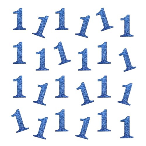 Doppelseitiges blaues Glitzer-Papier-Konfetti für 1. Geburtstag, Party, Party-Dekoration, 100 Stück Doppelseitiges blaues Glitzer-Papier-Konfetti für 1. Geburtstag, Party, Party-Dekoration, 100 Stück von ZSTOWY
