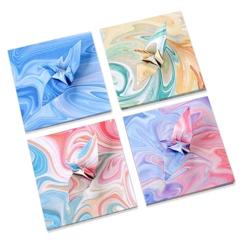 600 Blatt Origami Papier Farbverlauf Doppelseitiges Faltpapier Buntes Bastelpapier für DIY Projekte Origami Papier Faltpapier Muster Basteln von ZSYSD