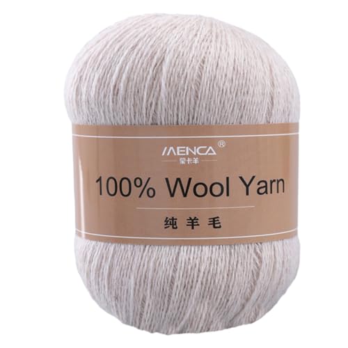 Wollgarn zum Häkeln, Stricken, Wollgarn zum Basteln, einfarbig, Baumwollgarn für handgefertigte Mützen, Schals, Häkelbedarf, Mützen, Strickgarn Wollgarn zum Häkeln, Stricken, Wollgarn zum Basteln, einfarbig, Baumwollgarn für handgefertigte Mützen, Schals, Häkelbedarf, Mützen, Strickgarn von ZSYTF