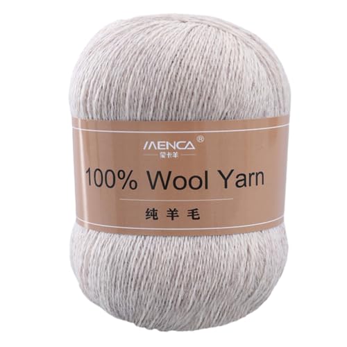 Wollgarn zum Häkeln, Stricken, Wollgarn zum Basteln, einfarbig, Baumwollgarn für handgefertigte Mützen, Schals, Häkelbedarf, Mützen, Strickgarn Wollgarn zum Häkeln, Stricken, Wollgarn zum Basteln, einfarbig, Baumwollgarn für handgefertigte Mützen, Schals, Häkelbedarf, Mützen, Strickgarn von ZSYTF