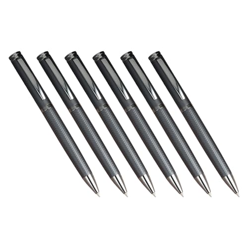 ZSYTF Metall-Kugelschreiber, 6 Stück, leichter Schreibstift, glatt, Business-Stifte, Metallstifte für Business, Büro, Lehrer, Studenten, Metall-Kugelschreiber von ZSYTF