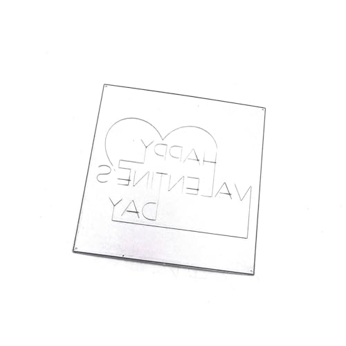 ZSYTF Metall-Stanzform "Happy Valentine's Day", Stanzschablonen für Scrapbooking, Papieralbum, Foto-Dekorationen von ZSYTF
