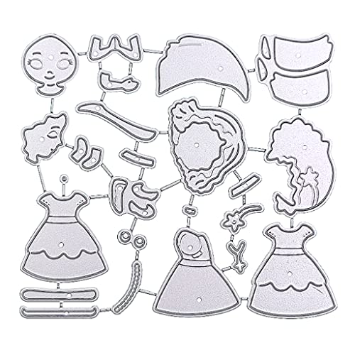 ZSYTF Metall-Stanzform für Mädchen, Schablone für Papierbastelarbeiten, Scrapbooking, Fotoalbum, Dekoration ZSYTF Metall-Stanzform für Mädchen, Schablone für Papierbastelarbeiten, Scrapbooking, Fotoalbum, Dekoration von ZSYTF