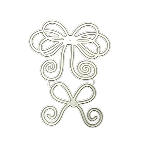 ZSYTF Metallschablonen aus Karbonstahl, Schleifen-Form, Stanzformen für Papierkarten, Scrapbooking von ZSYTF