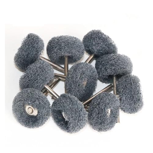 ZSjing 1" Schleifkopf Aus Wollfilz, Schleifscheibe, 2,35/3 Mm Schaft, Baumwollfaden, Mini-Polierbürste(Black P400 10pcs,2.35mm Shank) von ZSjing