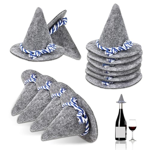 ZTA 12 Stück Oktoberfest Hut Deko Grau Seppelhut blau-weiße Kordel Klein Filzhut Mini Trachtenhut Tischdeko Bayrische Dekoration Bayern Party Bierfest ZTA 12 Stück Oktoberfest Hut Deko Grau Seppelhut blau-weiße Kordel Klein Filzhut Mini Trachtenhut Tischdeko Bayrische Dekoration Bayern Party Bierfest von ZTA