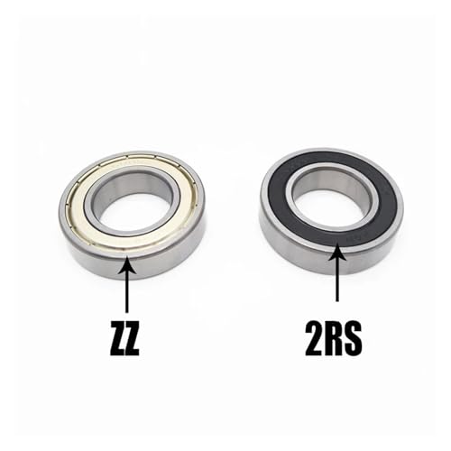 1–4 Stück Rillenkugellager 6000 6001 6002 6003 6004 ZZ 2RS(2pcs,6001-ZZ-12x28x8mm) von ZTOSZSPT
