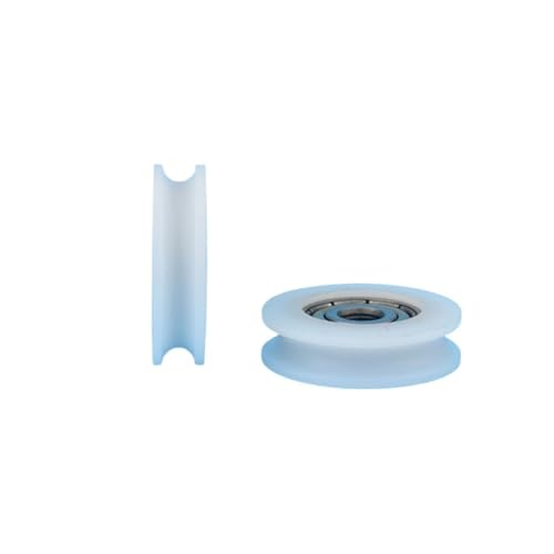 1 Stück 5x24x7mm U-Nut-Nylon-Kunststoffrad mit Lager 5x24x7mm(Gold) von ZTOSZSPT