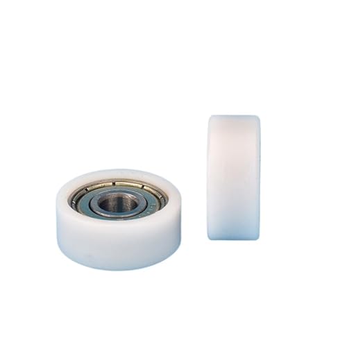 1 Stück 6 x 20 x 8,5 mm Nylon-Kunststoffrad mit gelagerter flacher Mikro-Riemenscheibe, 6 x 20 x 8,5 mm hart gelagerte Vitrine, Schublade, Möbel-Riemenscheibe von ZTOSZSPT