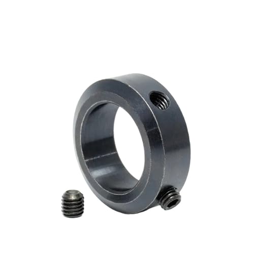 1 Stück Sicherungsring Stellschraube Typ Positionierungsring Wellenpositionierer Anschlagring Kohlenstoffstahloberfläche eloxiert(GCCAW-01,M6-12-8) von ZTOSZSPT