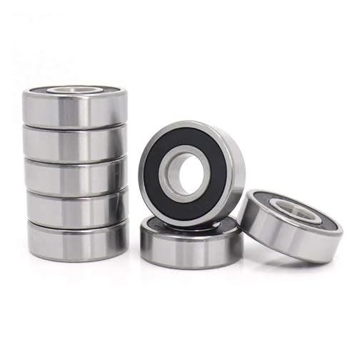 10 Stück ABEC-5 608 6200 6201 6202 6203 6204 6205 6206 6207 6208 ZZ 2RS metallgedichtetes Rillenkugellager 12x32x10mm(Black,6201 12X32X10mm,ABEC 3) von ZTOSZSPT