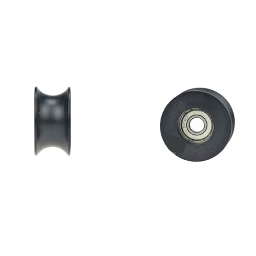 10 Stück U-Nut Typ 608zz schwarz Montagelinie Führungsschiene Lager Radriemenscheibe 8 x 40 x 20 mm BSU60840-20(Chrome Steel Black) von ZTOSZSPT