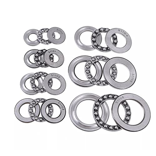 2 Stück Axiallager 51100 51101 51102 51103 51104 51105 51106 51107 Axialkugellager(51100 10x24x9mm) von ZTOSZSPT