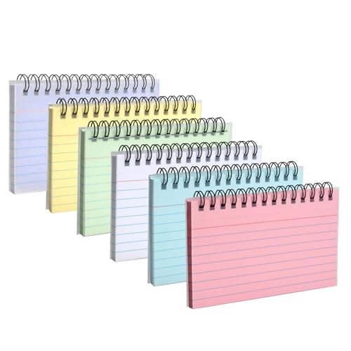 6er Pack bunte karteikarten spiral notizblöcke vokabelkarten für büro schule studium must haves Transparente Abdeckung flashcards 6 farben 12,5 * 8 cm 6er Pack bunte karteikarten spiral notizblöcke vokabelkarten für büro schule studium must haves Transparente Abdeckung flashcards 6 farben 12,5 * 8 cm von ZTVOWTO
