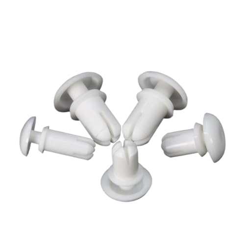 100 stücke 2.1/2.7/3.1/3.6/4.1/5.1/6,1mm Nylon R Typ Expansion Niet Mutter kunststoff Schnalle Clip(White,R2672) von ZTZTZ