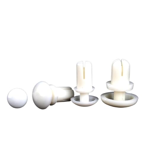 Nylon-Kunststoff R-Typ Expansion Niet Klemmschraube Mutter, PC Board Befestigungsschnalle Hitzebeständig 2/2.7/3.1/3.6/4.1/5.1(White,R3035 (100pcs)) von ZTZTZ