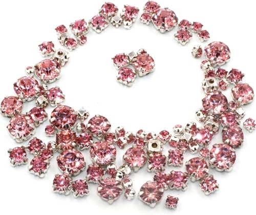 Strass-Kristalle for Aufnähen, 100 Stück/Beutel, gemischte Größen, Glaskristallsteine, lose Perlen for Kleidung, silberne Krallenfassung, Strass-Kristalle for Aufnähen, DIY, Hochzeitskleid (rot)(Ink B Strass-Kristalle for Aufnähen, 100 Stück/Beutel, gemischte Größen, Glaskristallsteine, lose Perlen for Kleidung, silberne Krallenfassung, Strass-Kristalle for Aufnähen, DIY, Hochzeitskleid (rot)(Ink B von ZTZTZ