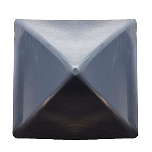 ZTZTZ Zaunpfostenaufsätze, 80 x 80 mm, Kunststoff-Zaunpfostenkappe im Pyramidenstil for Gartenzaunpfosten, Eichel-Zaunspitzen-Endstücke, 10 Stück/3 Zoll(Grijs) von ZTZTZ