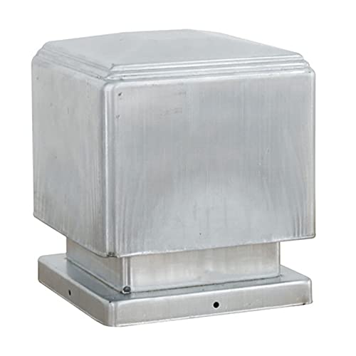 ZTZTZ Zaunpfostenaufsätze, Pyramiden-Eichel-Zaunaufsätze, Abdeckung for Gartenzaunholz, verzinktes Eisen, Kappe for Pfosten, 3 Stück(80x80mm) von ZTZTZ