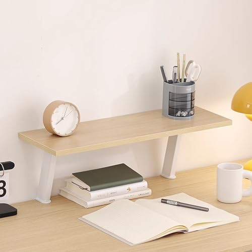 Ansteckbarer Schreibtisch-Organizer Für Schreibtischzubehör, Erhöhter Schreibtisch-Organizer, Erhöhte Plattform Für Arbeitsplatzzubehör(Primary color,60cm/23in) von ZUGIATP