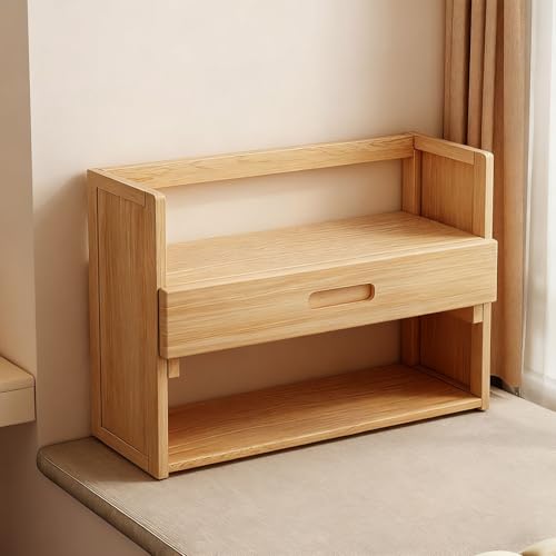 Desktop-Bücherregal, Geeignet Für Computertische, Doppellagiges, Multifunktionales Aufbewahrungsregal, Geeignet Für Das Wohnzimmer Im Wohnheim, Büro(Original color double layer with drawers,50cm/19in) Desktop-Bücherregal, Geeignet Für Computertische, Doppellagiges, Multifunktionales Aufbewahrungsregal, Geeignet Für Das Wohnzimmer Im Wohnheim, Büro(Original color double layer with drawers,50cm/19in) von ZUGIATP