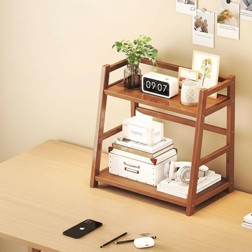 Kleines Schreibtisch-Bücherregal Aus Holz, Schreibtisch-Aufbewahrungsregal, Geeignet Für Studentenwohnheime(40cm/15in) von ZUGIATP