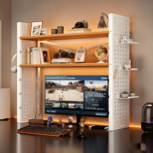 Lift Schreibtisch Bücherregal Schlafsaal Bücherregal Schreibtisch Küche Schlafsaal Home Office Bücherregal(White three-layer,90cm/35in) von ZUGIATP