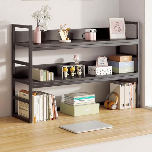 Schreibtisch-Bücherregal, Bücherregal Für Wohnheime, Schreibtisch-Organizer-Regal, Schreibtisch-Aufbewahrungsregal, Mehrzweck-Bücherregal, Aufbewahrungsregal(A3,50cm/19in) von ZUGIATP