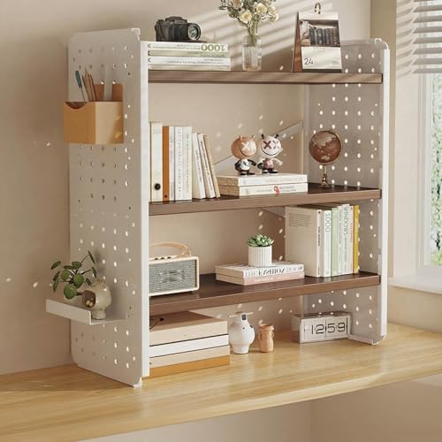 Schreibtisch-Bücherregal, Bücherregal Für Wohnheime, Schreibtisch-Organizer-Regal, Schreibtisch-Aufbewahrungsregal, Mehrzweck-Bücherregal, Aufbewahrungsregal(Three-layerB3,50cm/19in) von ZUGIATP
