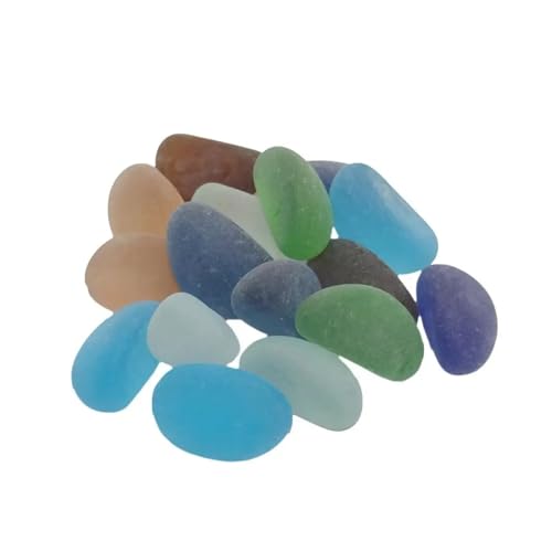 30 Stück Aquarium-blaue Cashew-Glasperlen, fluoreszierender Stein, blauer Lichtstein, Kristallstein, Aquarium-Dekoration, Zubehör FüR BlumentöPfe Und Aquarien(Mixed color) von ZUGLQYSX