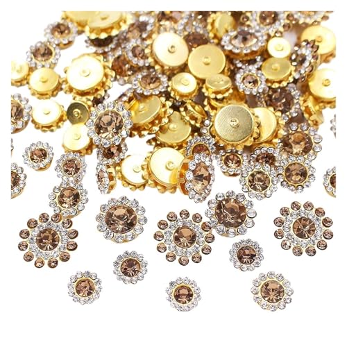 StrassknöPfe 100 Stück Strasssteine zum Aufnähen mit Blumen, glänzende Kristalle, Besatz aus Glassteinen, Perlen, Knöpfe, Basteln, Nähen von Strasssteinen for die Dekoration von Kleidung FüR Schmuck StrassknöPfe 100 Stück Strasssteine zum Aufnähen mit Blumen, glänzende Kristalle, Besatz aus Glassteinen, Perlen, Knöpfe, Basteln, Nähen von Strasssteinen for die Dekoration von Kleidung FüR Schmuck von ZUGLQYSX