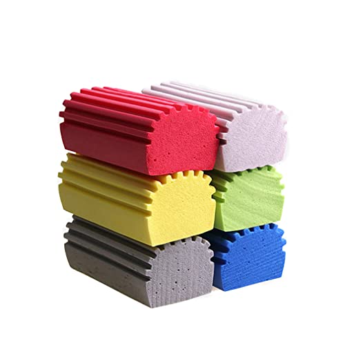 6 Stück PVA-Reinigungsschwamm, Multifunctional PVA Cleaning Sponges, Auto Multifunktionale PVA Super Saugfähigen Reinigungsschwamm Block Waschen Werkzeuge (Zufällige Farbe) von ZUICC