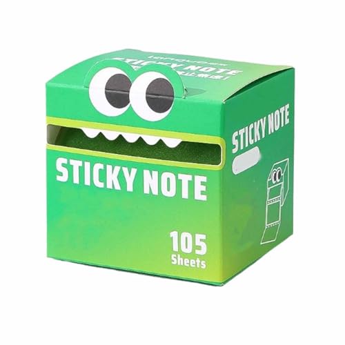 Cute Monster Pattern Sticky Note,Niedliche Haftnotizen Mit Monster Muster,Lustige Haftnotizen,Niedliche Selbstklebende Cartoon-Haftnotizen,Lustige Haftnotizen Kawaii Notizzettel Klebezettel (E) von ZUICC