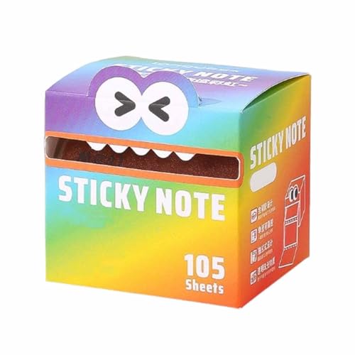Cute Monster Pattern Sticky Note,Niedliche Haftnotizen Mit Monster Muster,Lustige Haftnotizen,Niedliche Selbstklebende Cartoon-Haftnotizen,Lustige Haftnotizen Kawaii Notizzettel Klebezettel (F) von ZUICC