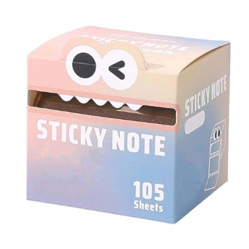 Cute Monster Pattern Sticky Note,Niedliche Haftnotizen Mit Monster Muster,Lustige Haftnotizen,Niedliche Selbstklebende Cartoon-Haftnotizen,Lustige Haftnotizen Kawaii Notizzettel Klebezettel (H) von ZUICC
