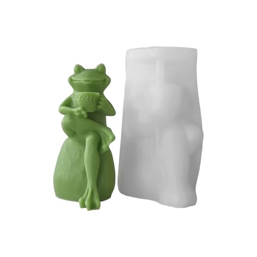 Frösche Silikonformen, Gips, Cartoon-Tierformen, Ornament, Epoxidharz, Gießformen von ZUJIABAO
