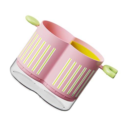 ZUJIABAO Küchenutensilien-Organizer mit zwei Fächern und Ablauflöchern für Geschirr, 2 Fächer, Essstäbchen-Käfig, spülmaschinenfest, Besteck-Organizer ZUJIABAO Küchenutensilien-Organizer mit zwei Fächern und Ablauflöchern für Geschirr, 2 Fächer, Essstäbchen-Käfig, spülmaschinenfest, Besteck-Organizer von ZUJIABAO