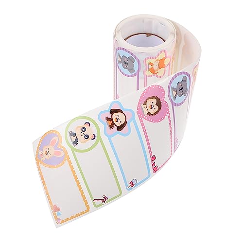 ZUNOXAZ 1 Rolle Selbstklebende Cartoon Namensaufkleber Wasserdichte Etiketten für Babyflaschen für Schule Kindergarten und Zuhause zur Organisation von Lebensmitteln von ZUNOXAZ