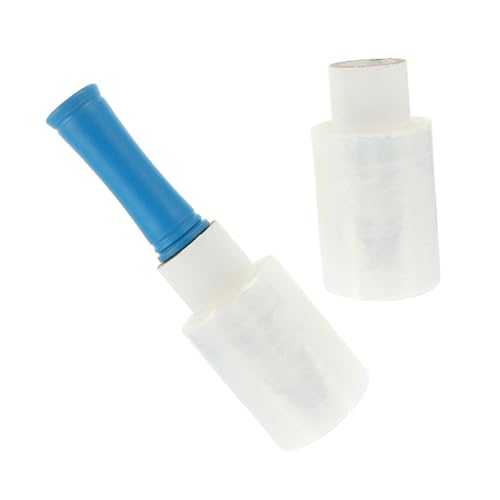 ZUNOXAZ 1 Satz Handstretchfolie mit Ergonomischem Griff Klare Verpackungsfolie Stark Dehnbar für Umzug Verpackung und Lagerung für Möbel und Gegenstände von ZUNOXAZ
