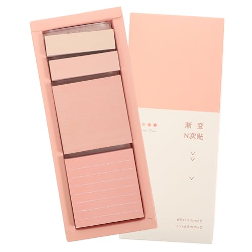 ZUNOXAZ 1 Schachtel Praktische Selbstklebende Haftnotizen in Moirandi farben Dekorative Memo Pads mit Tragbarem Design für Büro Schule und Zuhause zum Einfachen Markieren und Notieren von ZUNOXAZ