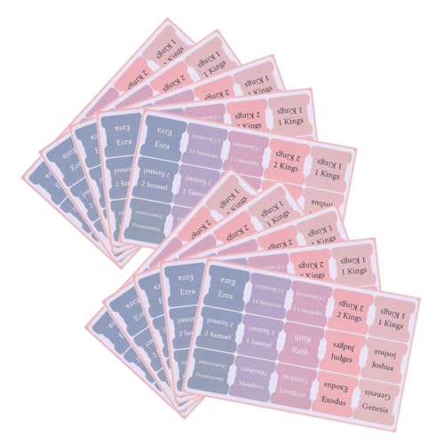 ZUNOXAZ 10 Blatt Teiliges Kleine Bibelregister Papier Tabs mit Klarem Druck Selbstklebende Bibelindex Etiketten für Effizientes Bibelstudium Geeignet für Männer und Frauen Aller ZUNOXAZ 10 Blatt Teiliges Kleine Bibelregister Papier Tabs mit Klarem Druck Selbstklebende Bibelindex Etiketten für Effizientes Bibelstudium Geeignet für Männer und Frauen Aller von ZUNOXAZ