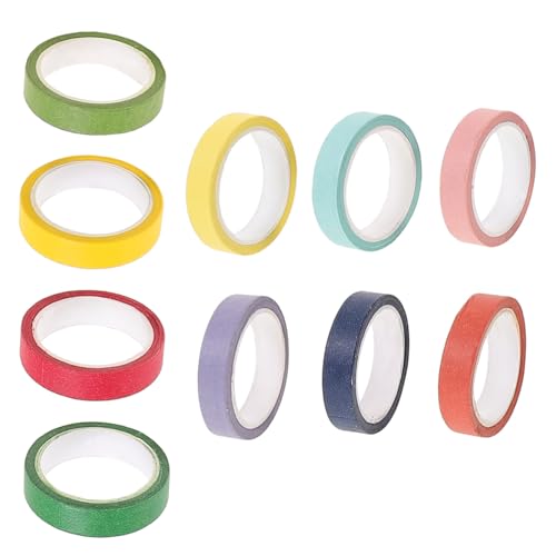 ZUNOXAZ 10 Rollen Washi Tape Regenbogenfarben Klebeband aus Reißbarem Papier Haftstreifen für DIY Scrapbook Tagebuch Geschenkverpackung Dekoratives Klebeband für Kreative Bastelprojekte ZUNOXAZ 10 Rollen Washi Tape Regenbogenfarben Klebeband aus Reißbarem Papier Haftstreifen für DIY Scrapbook Tagebuch Geschenkverpackung Dekoratives Klebeband für Kreative Bastelprojekte von ZUNOXAZ