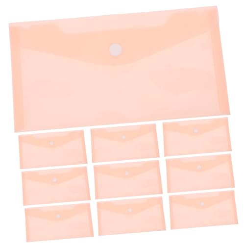 ZUNOXAZ 10 Stück Dokumententasche mit Schnappverschluss Dokumentordner Transparente Dokumenttasche Kunststoffmappen für Dokumente Office -Dokumenttasche Dateiordner löschen Rosa ZUNOXAZ 10 Stück Dokumententasche mit Schnappverschluss Dokumentordner Transparente Dokumenttasche Kunststoffmappen für Dokumente Office -Dokumenttasche Dateiordner löschen Rosa von ZUNOXAZ