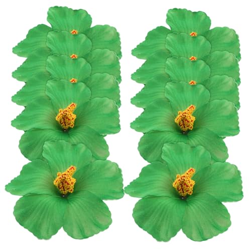 ZUNOXAZ 10 Stück Künstliche Hibiskusblüten für Partydekoration Realistische Blumen für Sommer Events Wiederverwendbare und Lebensnahe Deko für Bastelprojekte von ZUNOXAZ